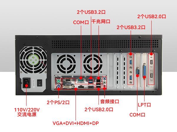 多USB口工控主机