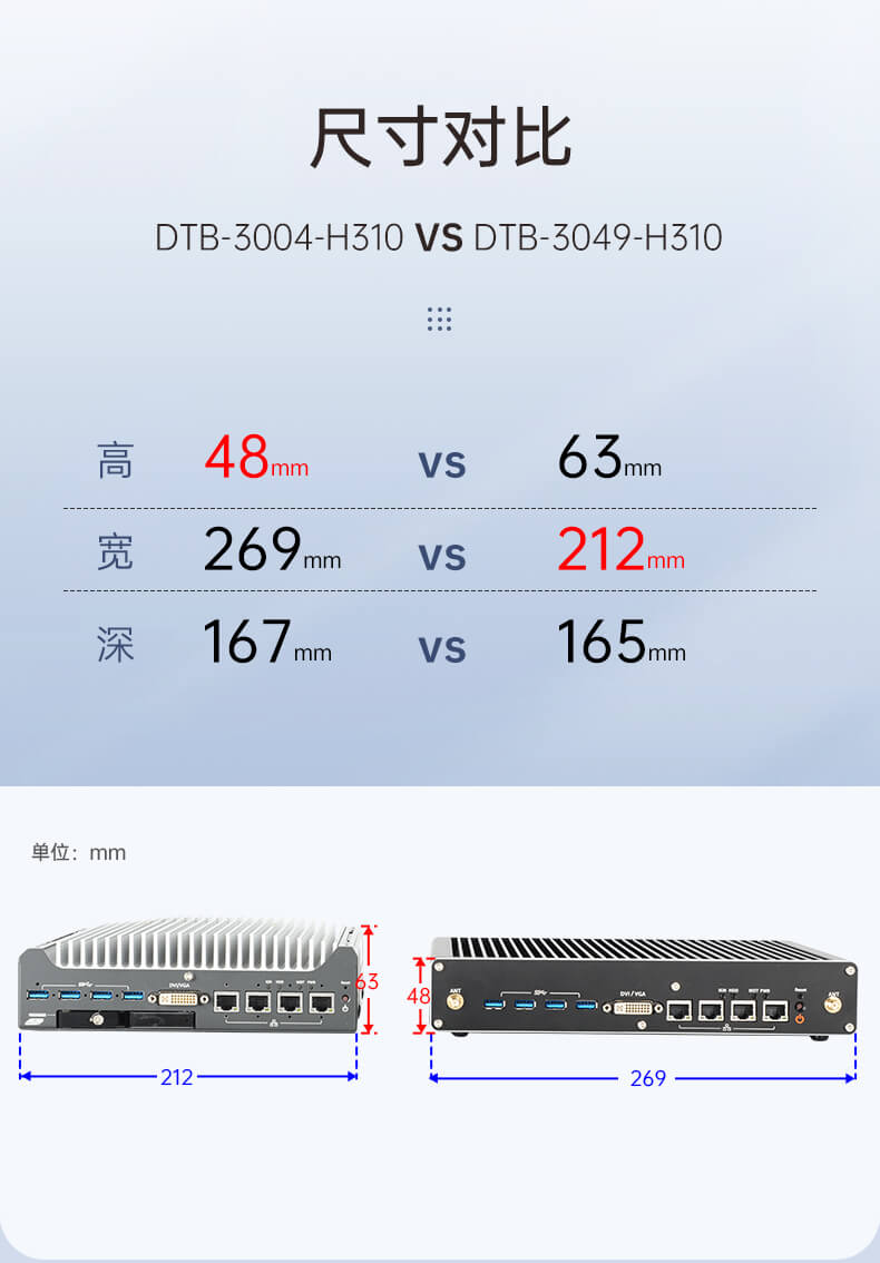 万泰娱乐无风扇嵌入式工控机,环境监测工业电脑,wt-3004-H310