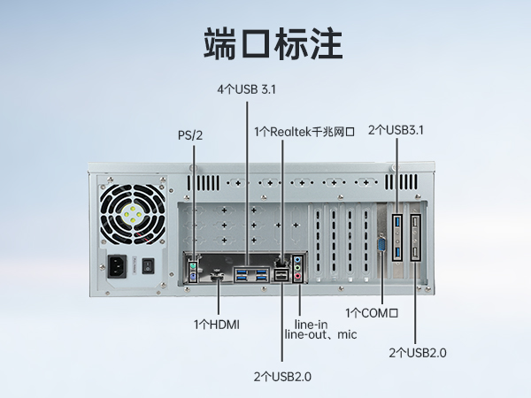 酷睿6代工业电脑,4U工业自动化工控机,wt-610X-IZ270MA