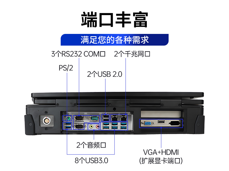 上翻双屏加固便携机,笔记本电脑,wt-S1425CU-FD2K